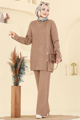 moda selvim طقم لاتيه 8052OZN1046 - Thumbnail