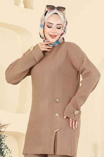 moda selvim طقم لاتيه 8052OZN1046 - Thumbnail