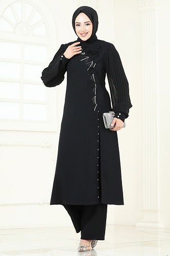 moda selvim Combined 8058ABK1075 Black - Thumbnail