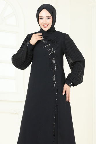 moda selvim طقم أسود 8058ABK1075 - Thumbnail