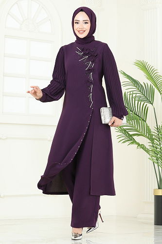 moda selvim Combined 8058ABK1075 Damson - Thumbnail