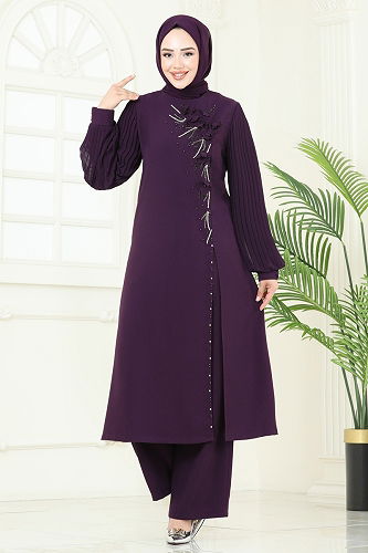 moda selvim Combined 8058ABK1075 Damson - Thumbnail