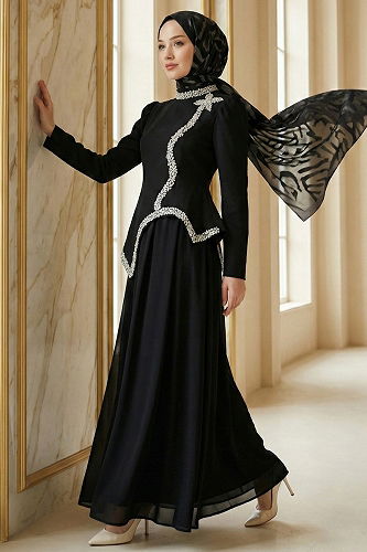 moda selvim Combined 8060YG95 Black - Thumbnail