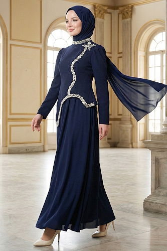 moda selvim Combined 8060YG95 Navy Blue - Thumbnail