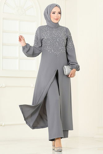 moda selvim Combined 8062ABK1075 Gray - Thumbnail