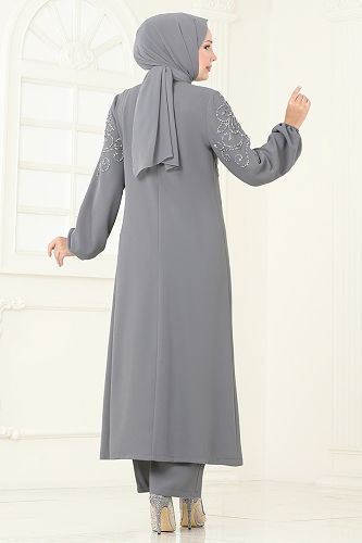 moda selvim Combined 8062ABK1075 Gray - Thumbnail