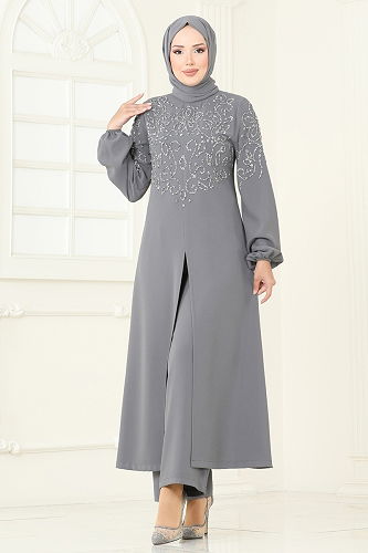 moda selvim Combined 8062ABK1075 Gray - Thumbnail