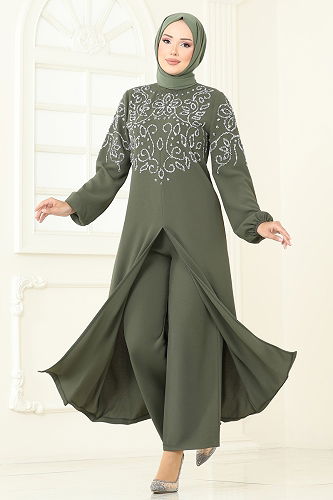 moda selvim Combined 8062ABK1075 Khaki - Thumbnail