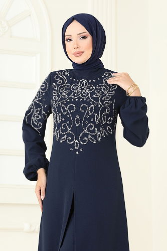 moda selvim طقم كحلي 8062ABK1075 - Thumbnail