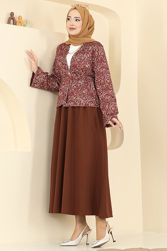 moda selvim Combined 8062TEG847 Brown - Thumbnail
