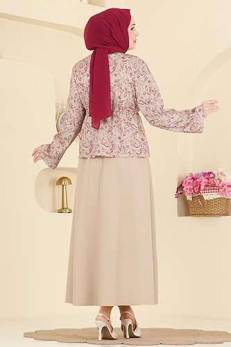 moda selvim Combined 8062TEG847 Stone - Thumbnail