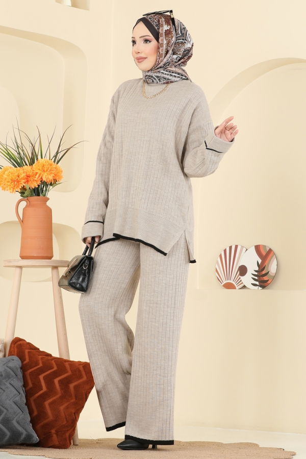 Modaselvim الاطقم طقم بيج 8071KLB1050