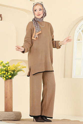 moda selvim طقم لاتيه 8071KLB1050 - Thumbnail