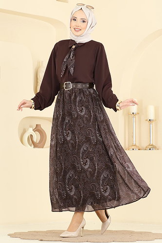 moda selvim Combined 8076TEG847 Brown - Thumbnail