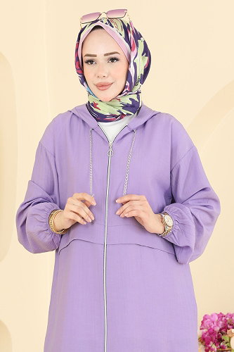 moda selvim طقم ليلكي 8081TEG847 - Thumbnail