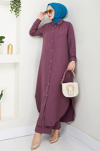 moda selvim Combined 808OZR1047-M Dark Rose Dusky - Thumbnail