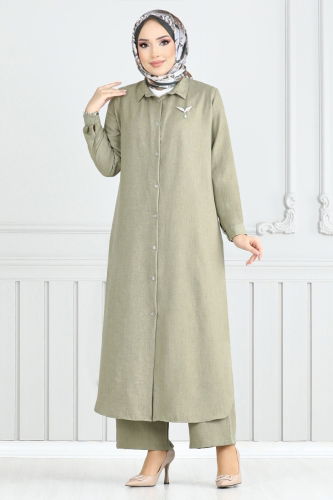 MRV O.Z.R. - طقم أخضر عشبي فاتح 808OZR1047-M