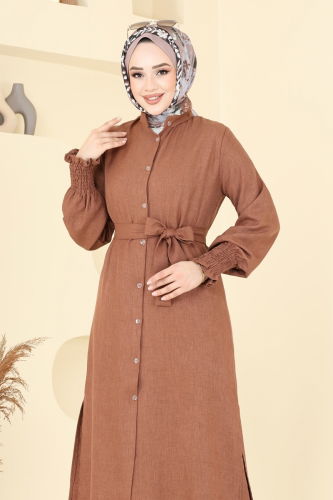 moda selvim طقم بني 809OZN1046 - Thumbnail