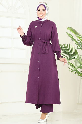 moda selvim Combined 809OZN1046 Purple - Thumbnail