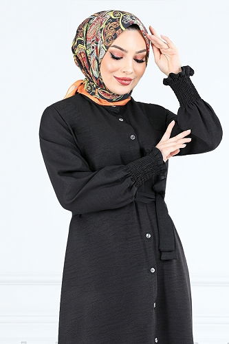 moda selvim طقم أسود 809OZR1047-M - Thumbnail