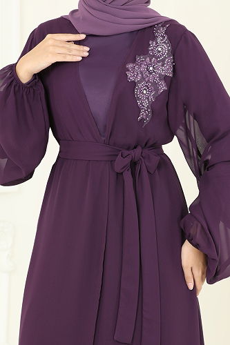 moda selvim Combined 8113AB368 Damson - Thumbnail