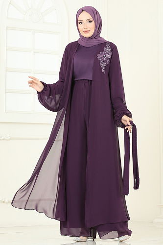 moda selvim Combined 8113AB368 Damson - Thumbnail