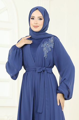 moda selvim Combined 8113AB368 Dark Indigo - Thumbnail