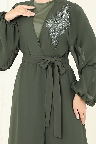 moda selvim طقم اخضر عفني 8113AB368 - Thumbnail