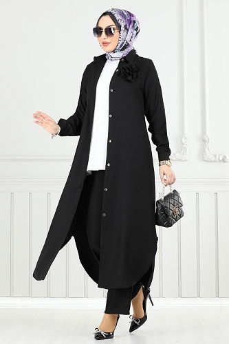 moda selvim Combined 815OZN1046 Black - Thumbnail