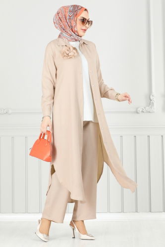 moda selvim Combined 815OZN1046 Stone - Thumbnail