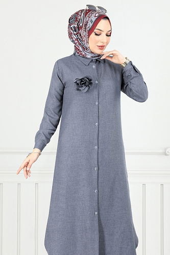 moda selvim Combined 815OZR1047-M Gray - Thumbnail