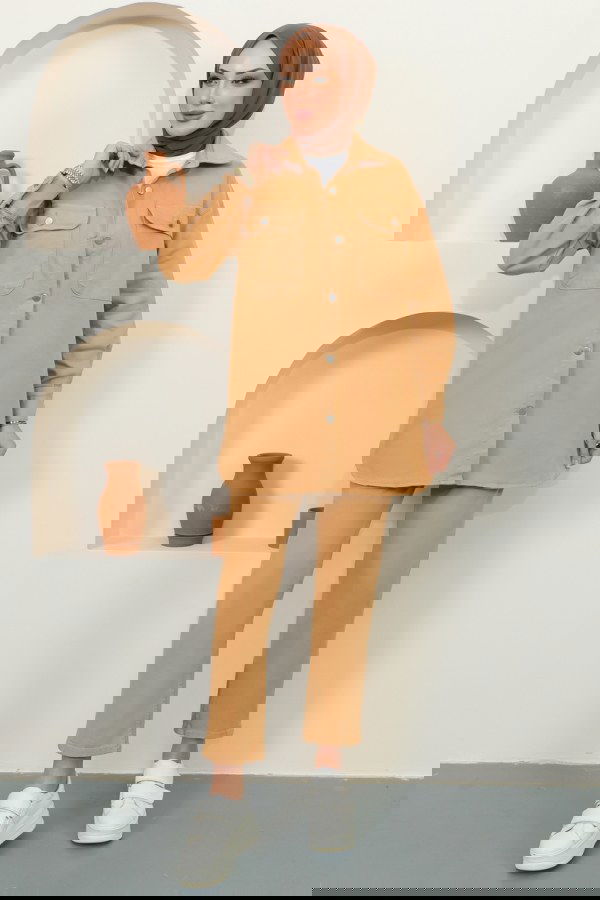 Modaselvim خصم صافٍ20%+20% في سلة التسوق طقم لاتيه 8175BRZ597