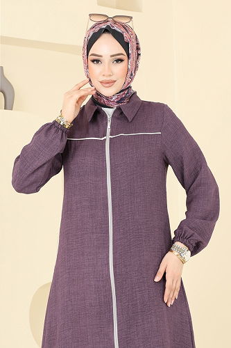 moda selvim طقم وردي غامق 818OZN1046 - Thumbnail