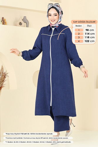 moda selvim Combined 818OZN1046 Navy Blue - Thumbnail