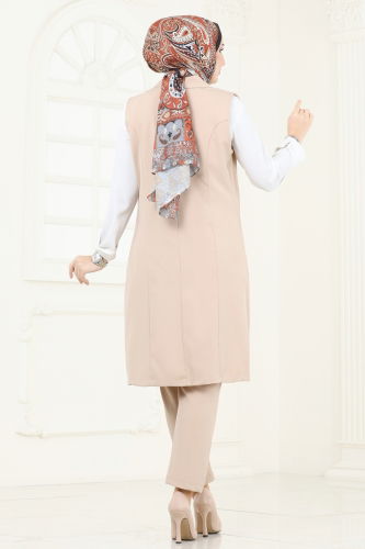 moda selvim طقم بيج 820MP806 - Thumbnail