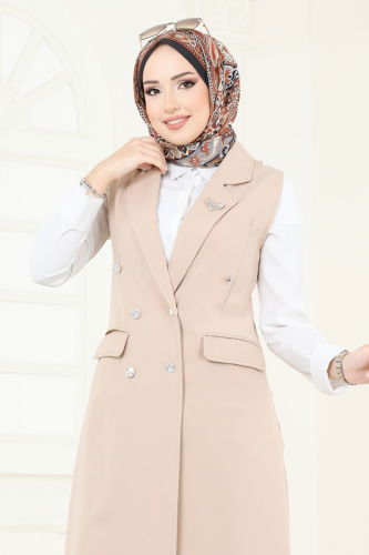 moda selvim طقم بيج 820MP806 - Thumbnail