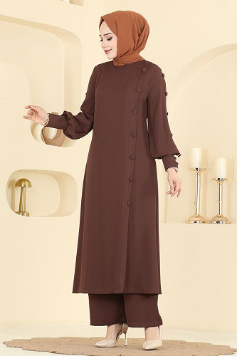 moda selvim Combined 8217AB368 Brown - Thumbnail