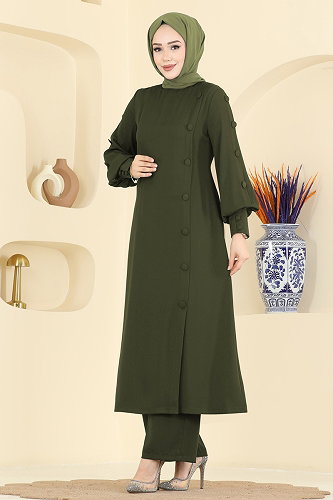 moda selvim Combined 8217AB368 Khaki - Thumbnail