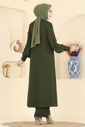 moda selvim طقم اخضر عفني 8217AB368 - Thumbnail