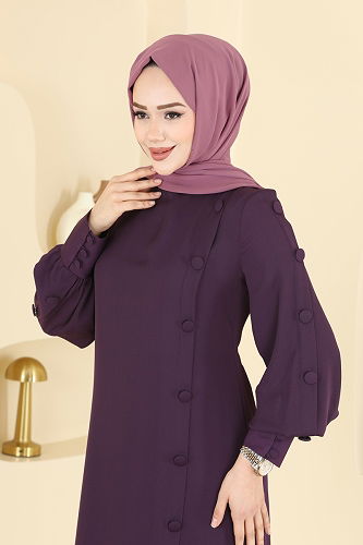 moda selvim Combined 8217AB368 Purple - Thumbnail