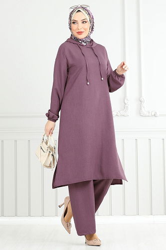 moda selvim Combined 824OZN1046 Dark Lilac - Thumbnail