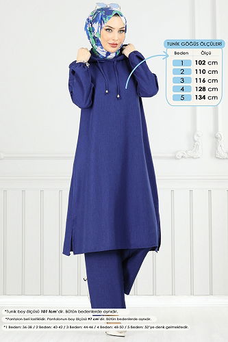 moda selvim Combined 824OZN1046 Navy Blue - Thumbnail