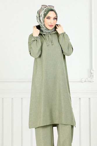 moda selvim Combined 824OZR1047-M Almond Green - Thumbnail