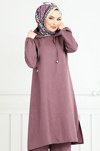 moda selvim Combined 824OZR1047-M Dark Lilac - Thumbnail