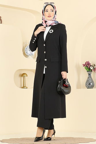 moda selvim Combined 8291AB368 Black - Thumbnail