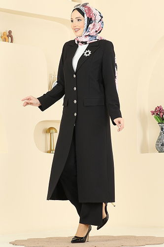 moda selvim Combined 8291AB368 Black - Thumbnail