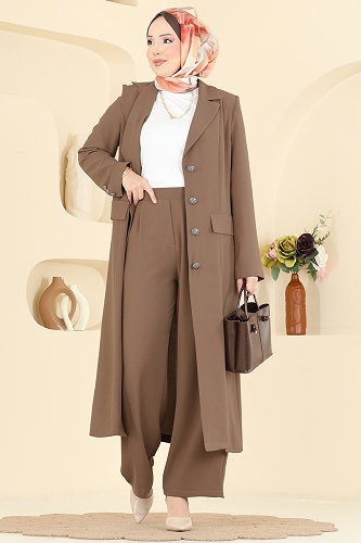 moda selvim Combined 8291AB368 Camel - Thumbnail
