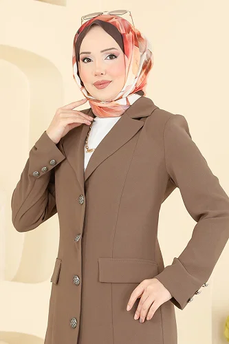 moda selvim طقم بيج 8291AB368 - Thumbnail