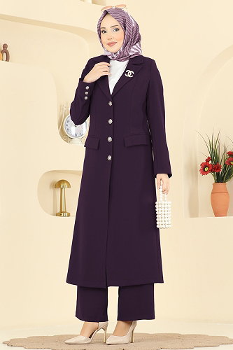 moda selvim Combined 8291AB368 Damson - Thumbnail