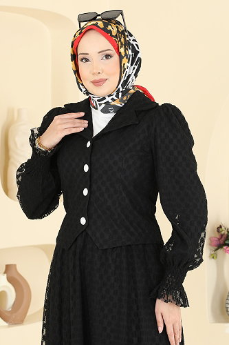 moda selvim Combined 8299AB368 Black - Thumbnail